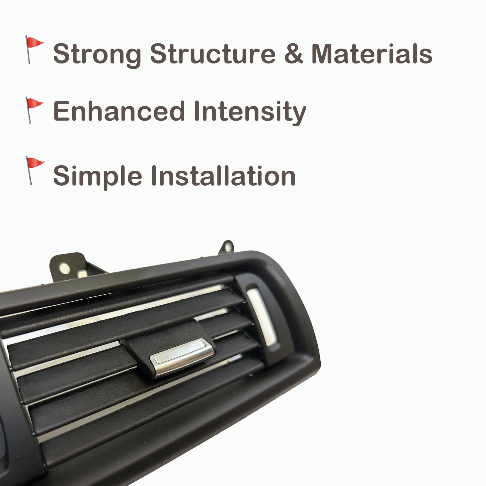 OVANOH package contents with grille and clip showing ready-to-install convenience