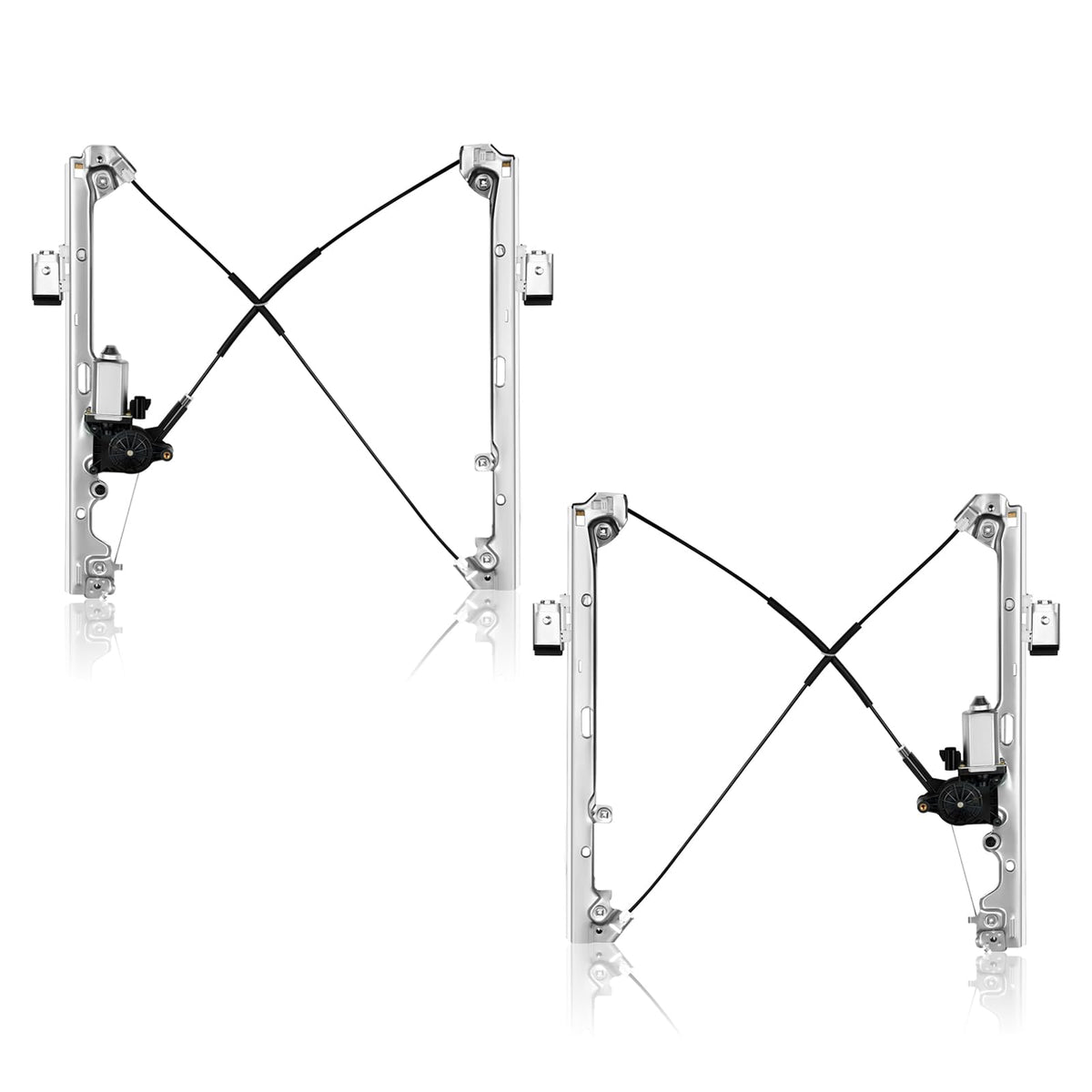OVANOH packaging showing both front regulator assemblies and included hardware for easy replacement