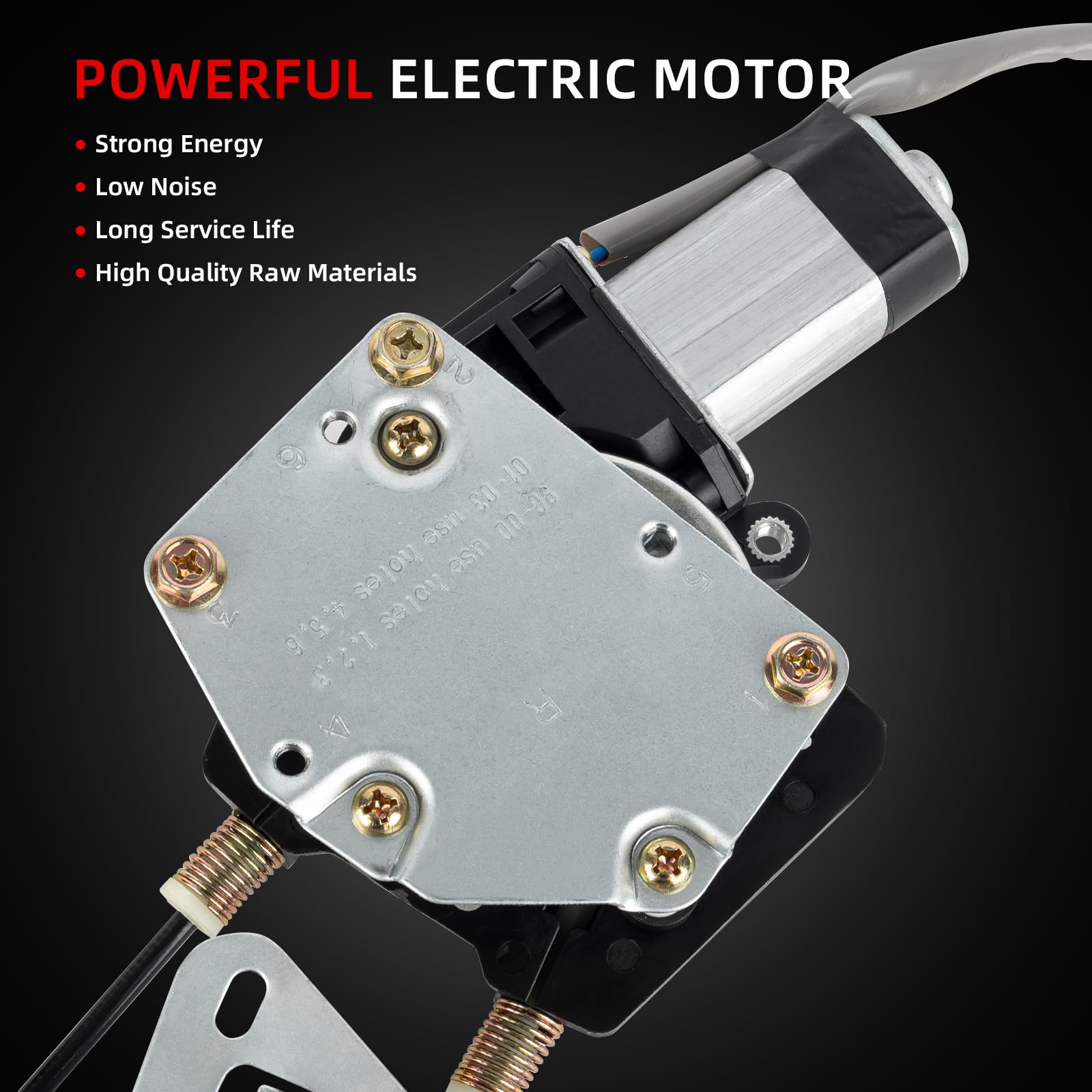 OVANOH motor end with electrical connector visible for quick plug-in installation reliability