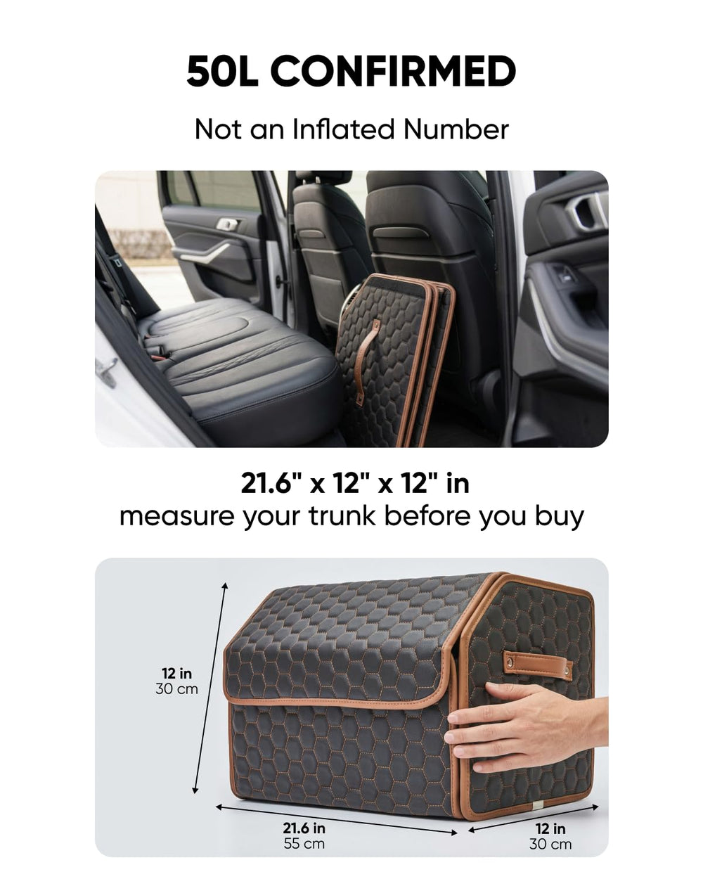 Owleys Hexy magnetic lid closed keeping trunk contents hidden