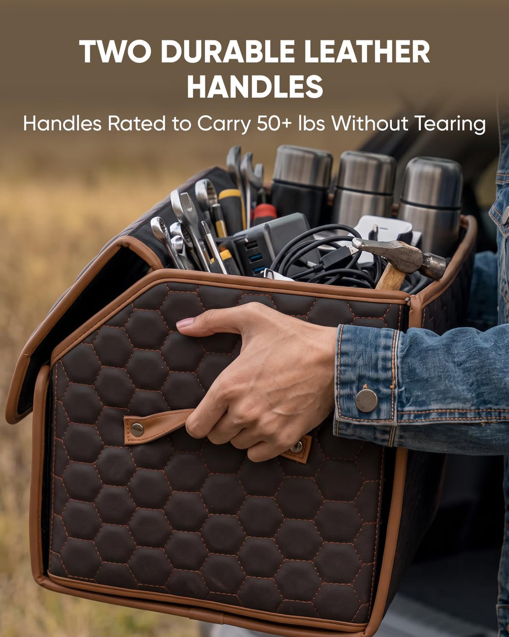 Owleys Hexy reinforced stitching and rigid side panels for durability