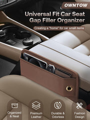 Owntow close-up of leather and stitching showing durable finish and long-lasting protection