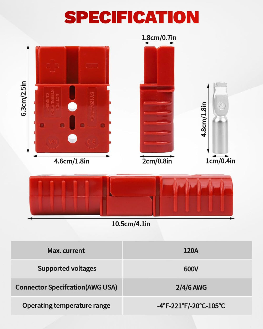 OXDFK silver-plated terminal close-up for low-resistance conductivity