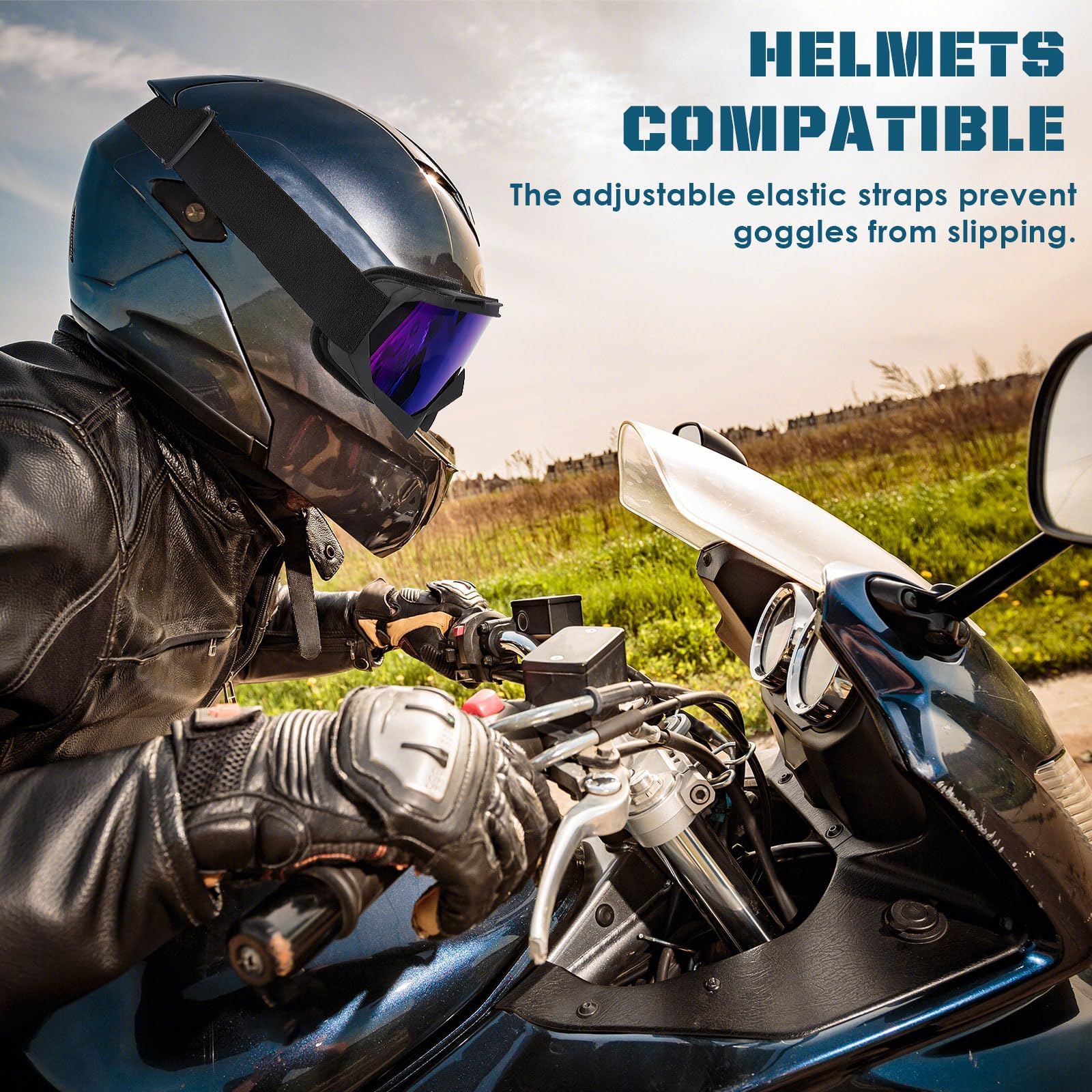 OXG goggles worn over prescription glasses proving OTG compatibility