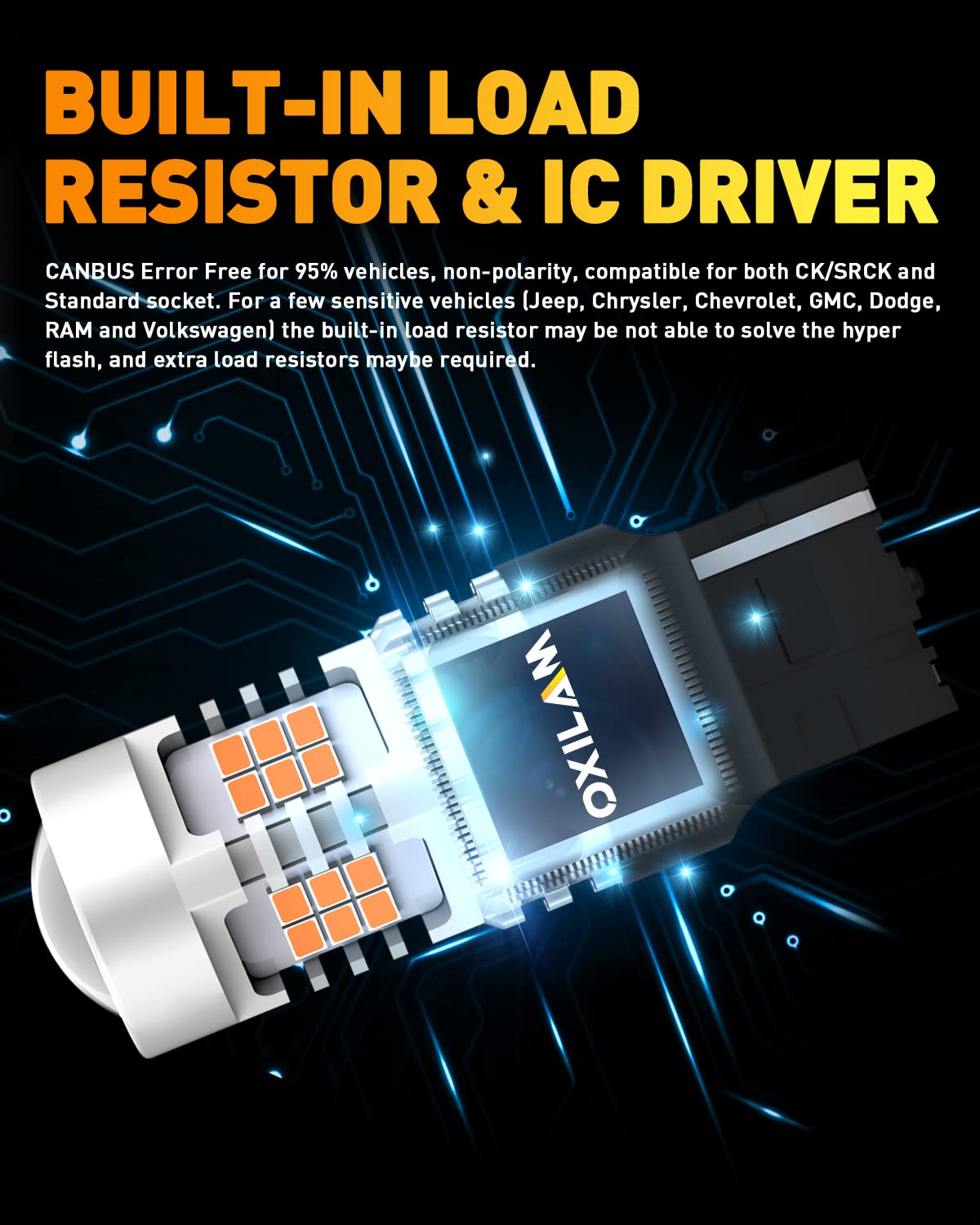OXILAM heat-sink detail on aluminum body showing cooling and longevity benefit