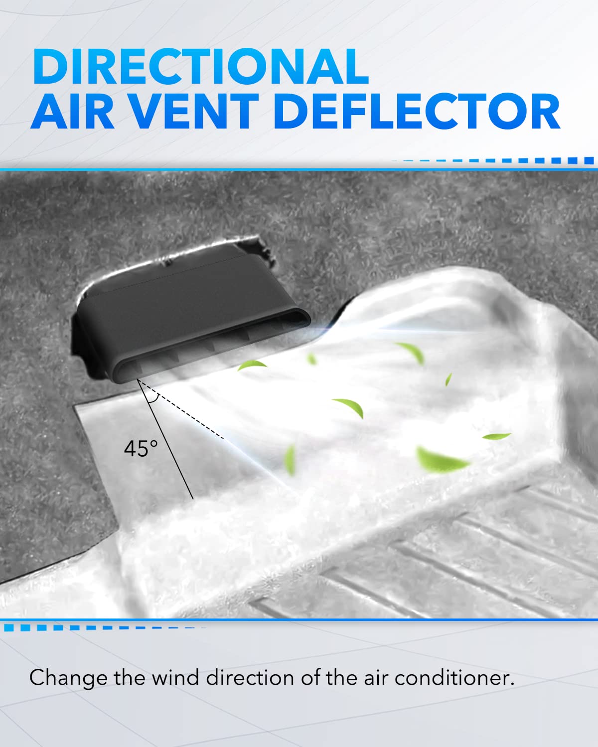 OXILAM close-up of internal fins for stronger directional airflow