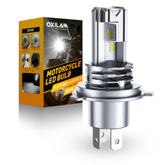 OXILAM bulb front view showing connector and plug-and-play fit for easy replacement