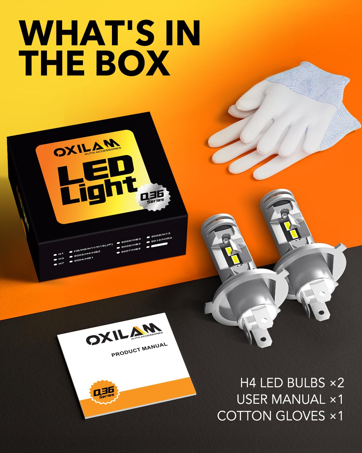OXILAM nighttime road illumination demonstrating improved visibility benefit