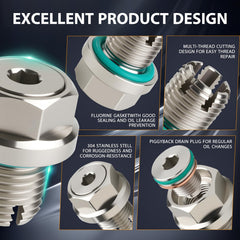 OxyGenie piggyback magnetic tip close-up capturing metal particles to protect engine