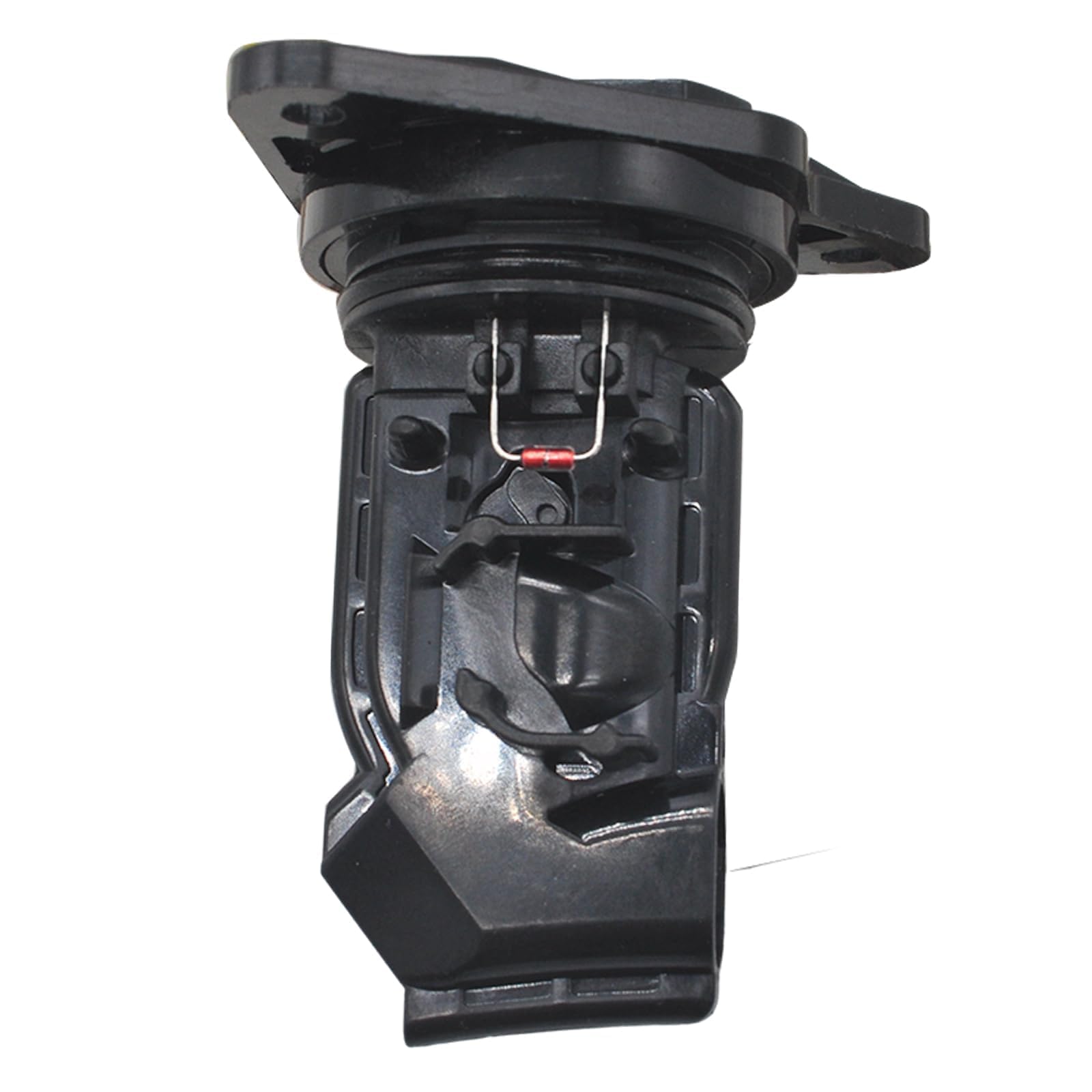 OYEAUTO MAF beside ruler showing compact size for simple under-hood swaps