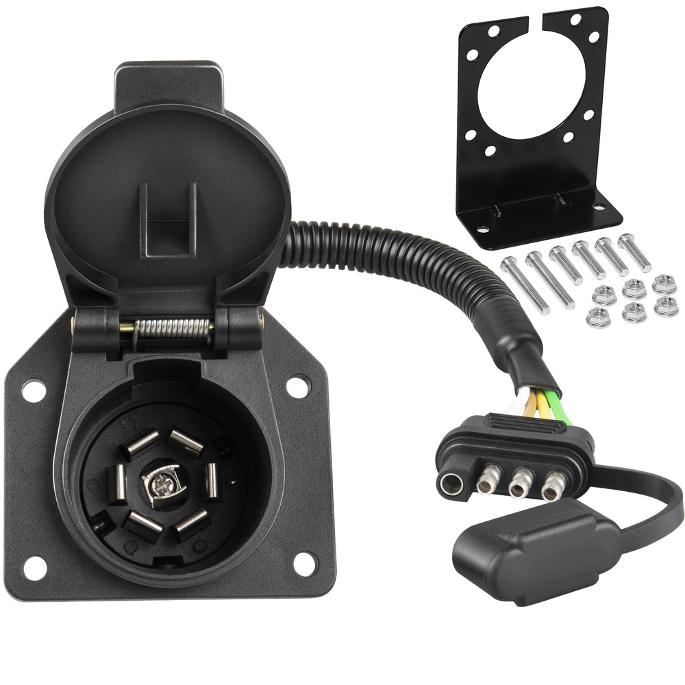 Oyviny front connector showing plug face and clear pin layout for easy hookup