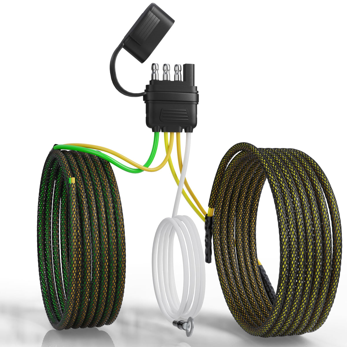 Oyviny front view 4-pin 5-wire plug showing secure connection and easy hookup