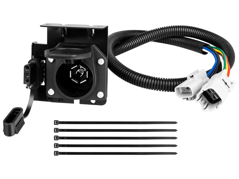 Oyviny adapter front view showing both connectors and easy hookup benefit