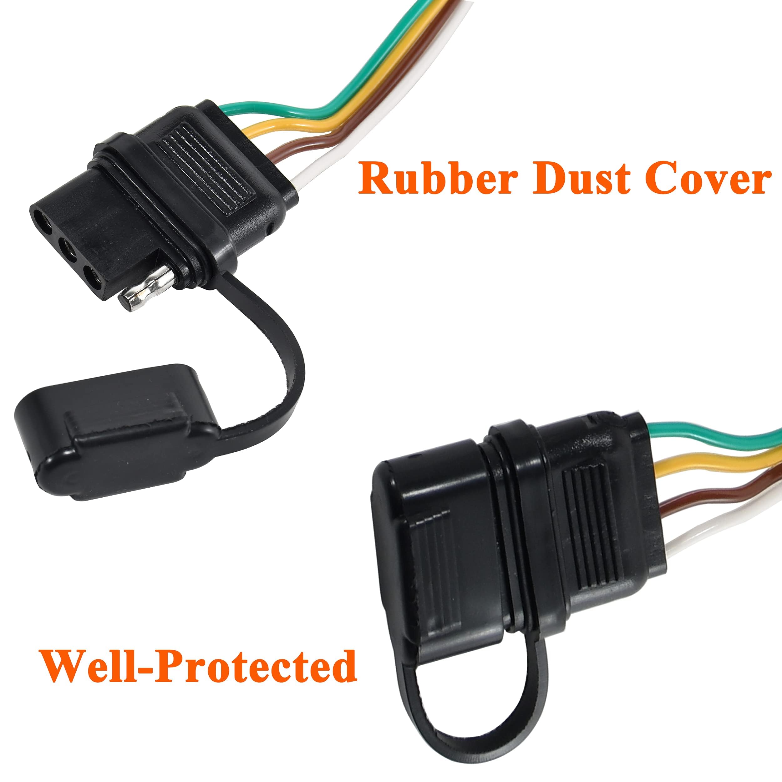 Oyviny harness used on vehicle with trailer showing safe, visible lighting
