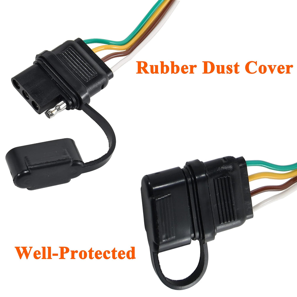 Oyviny harness used on vehicle with trailer showing safe, visible lighting
