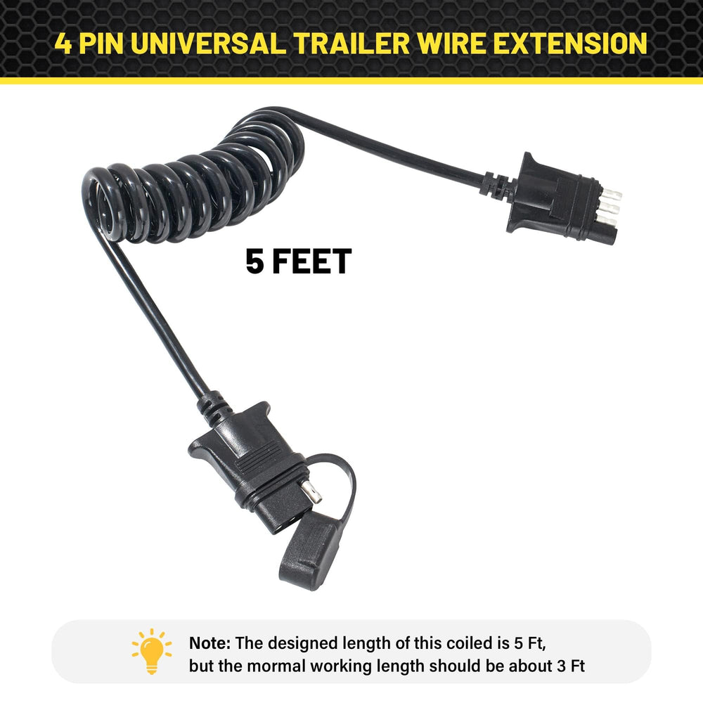 Oyviny in towing scene on a trailer showing tidy coil and safe towing