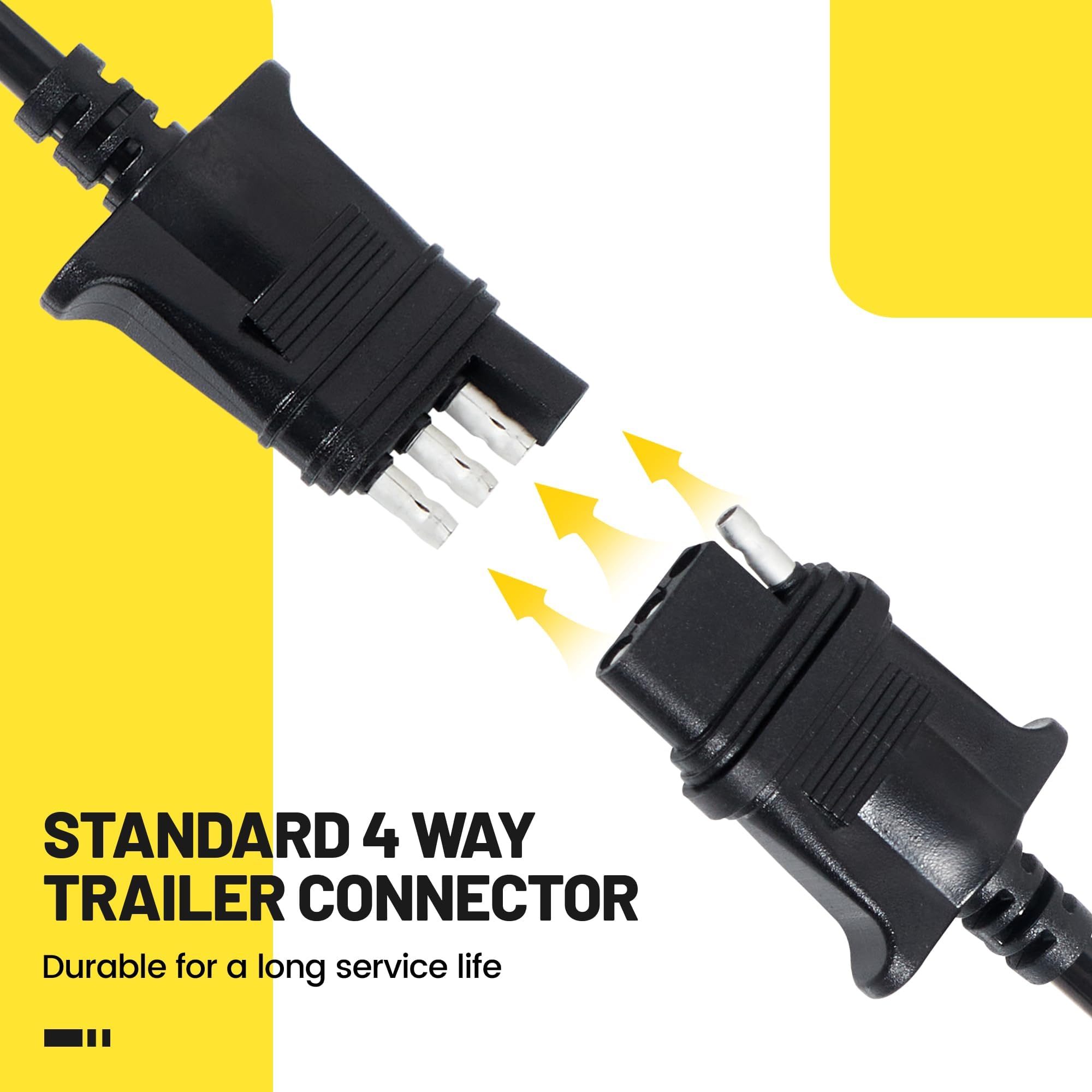 Oyviny installed on a boat trailer for tidy, protected wiring