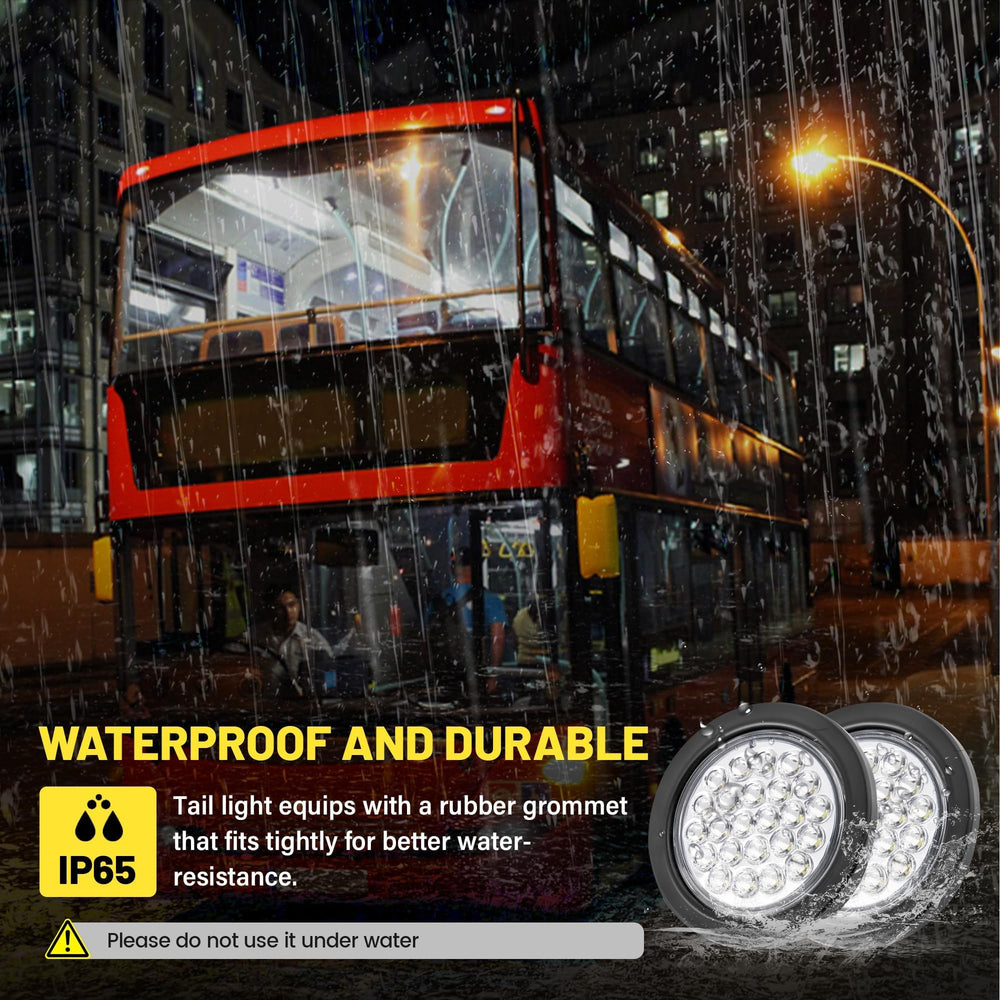 Oyviny light with water splashes highlighting IP65 sealing against moisture