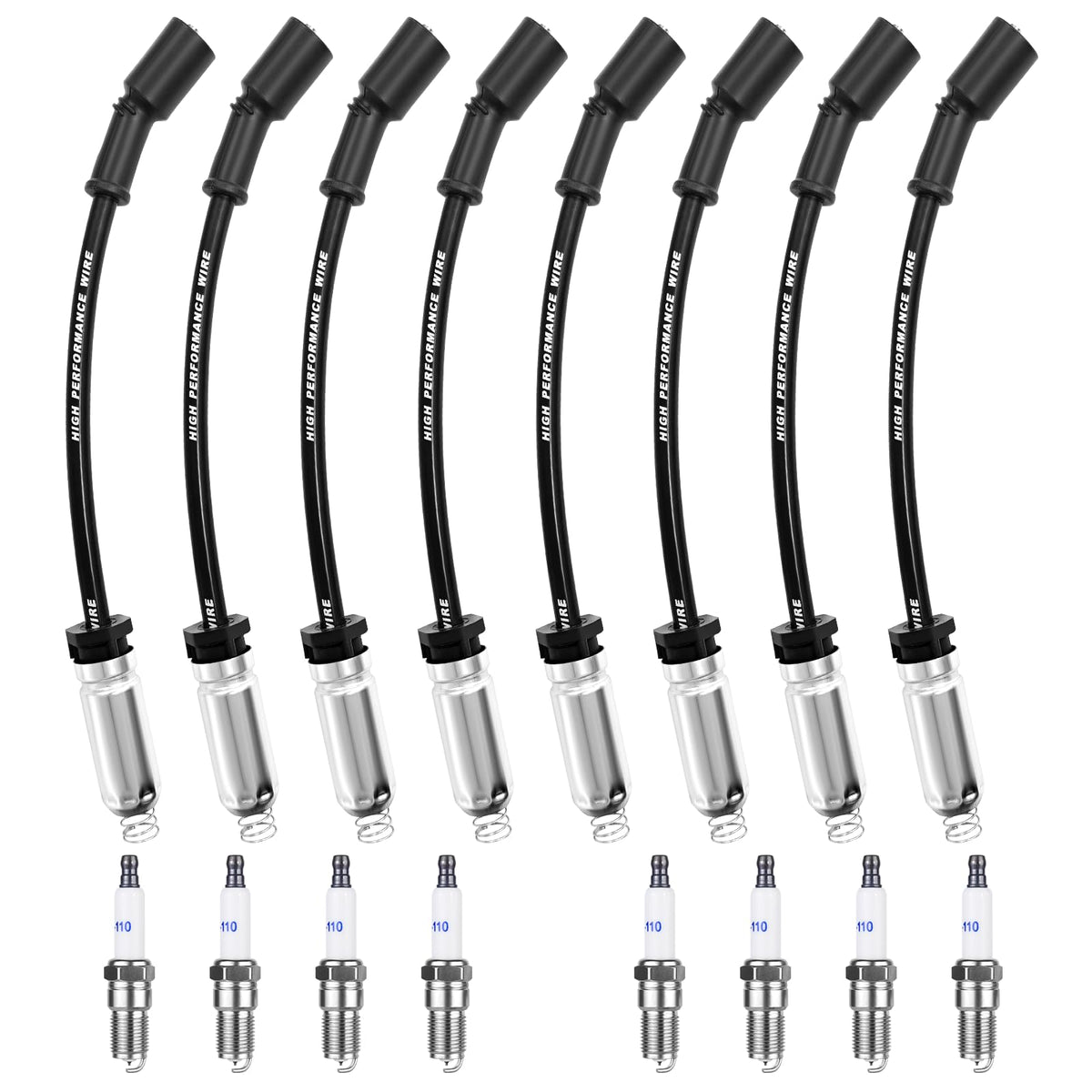 Ozikutech front packaging kit showing plugs and wires for quick identification and fit verification