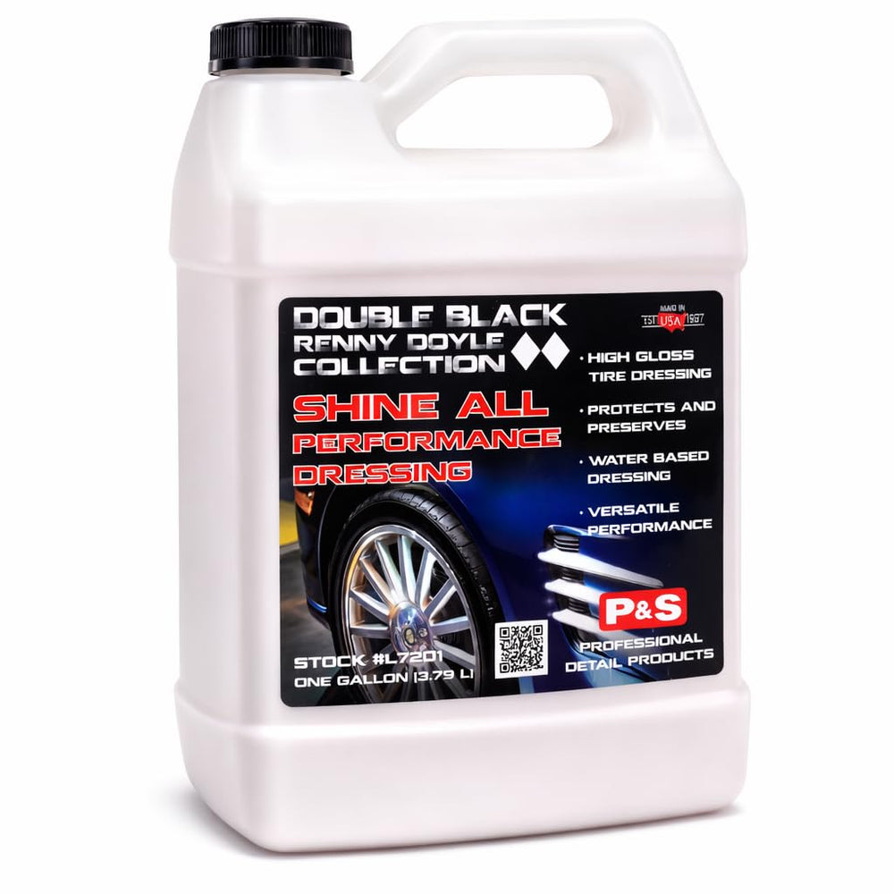 P&S Shine All gallon front label showing product and benefits