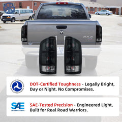 PAANLOK tail housings mounted on Dodge Ram illustrating factory-fit appearance
