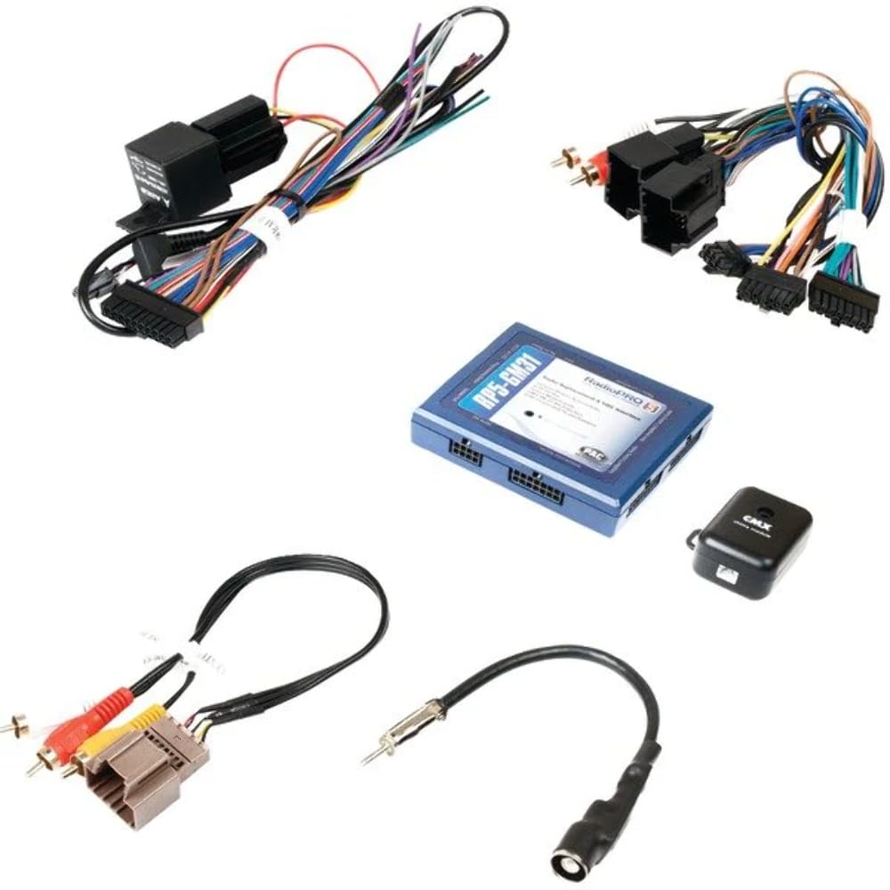 PAC radio interface front view showing connectors and preserves OnStar functionality