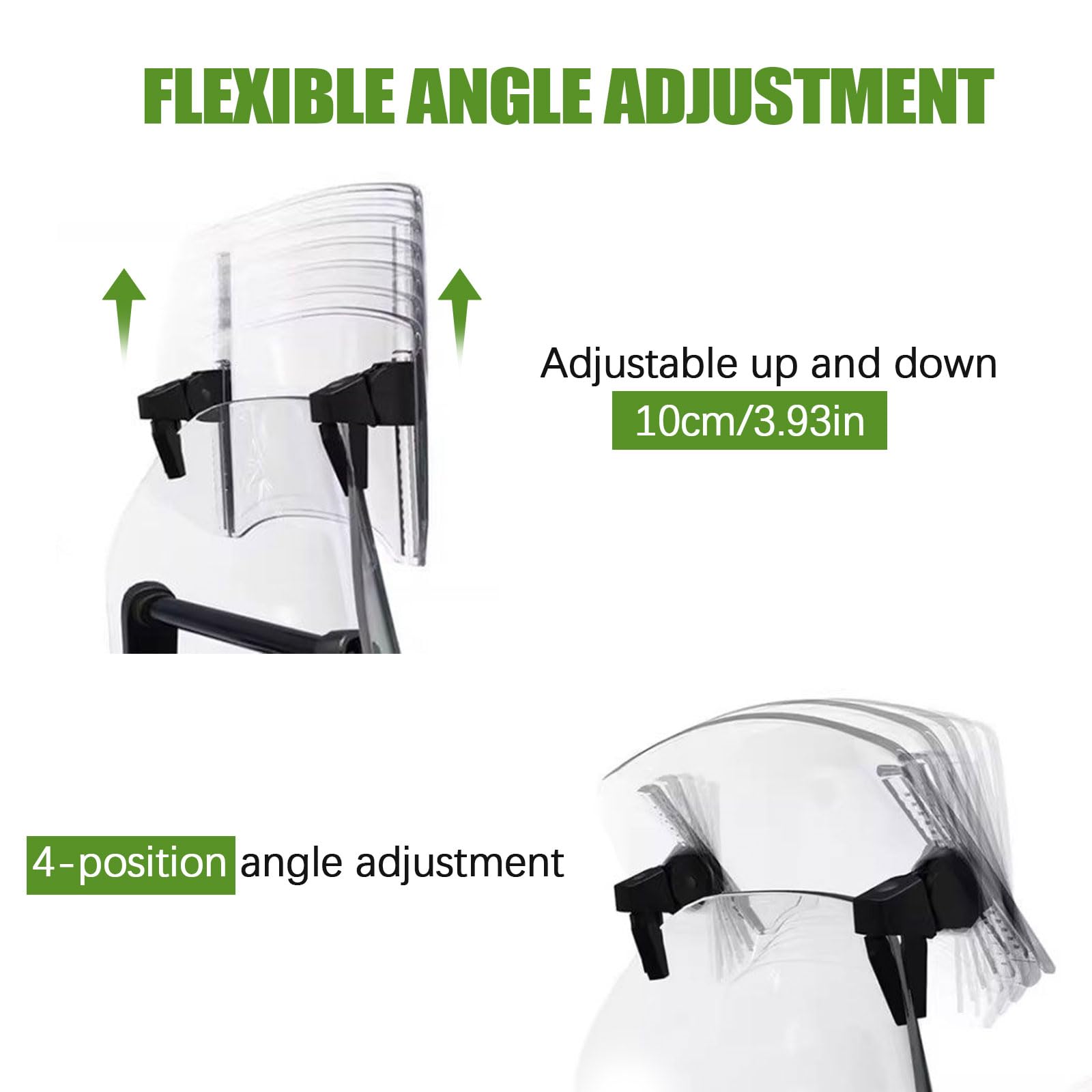 PACEWALKER clip and rubber pad detail protecting original windshield