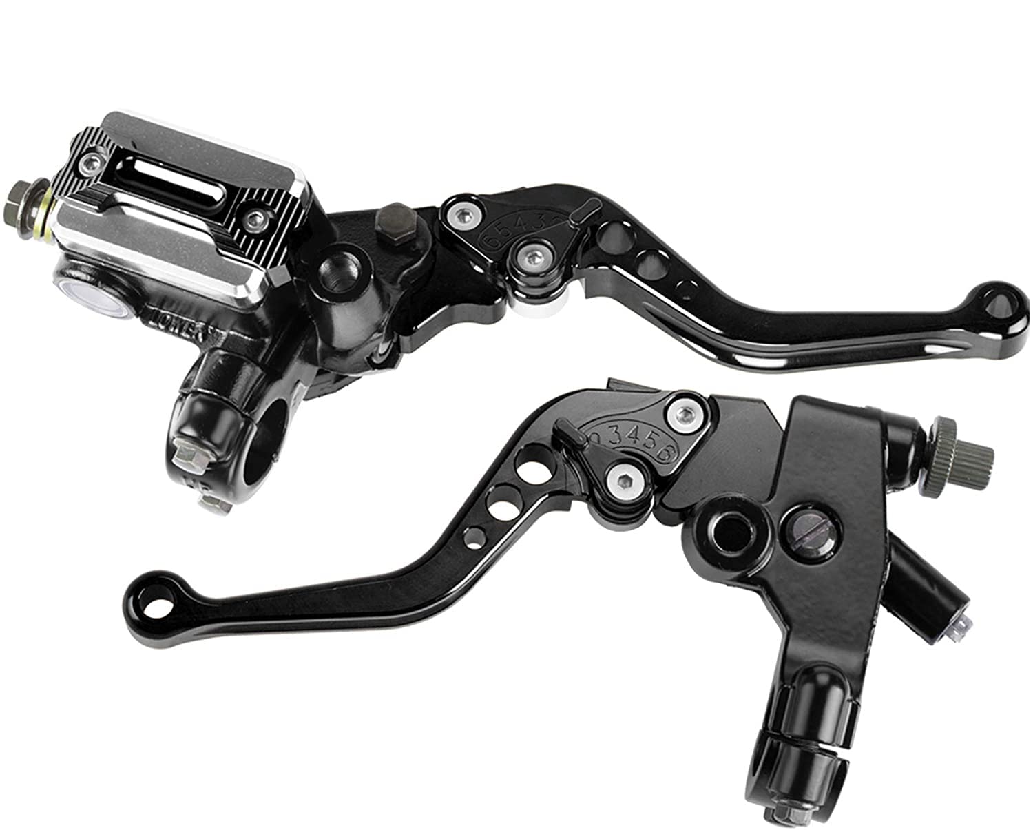 PACEWALKER front view of left and right CNC levers showing ergonomic shape and fit benefits