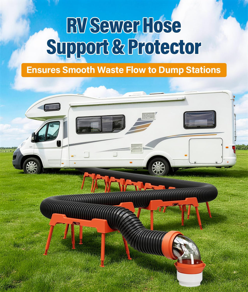 PAHTTO side profile displaying nine sections to fit a 20ft hose