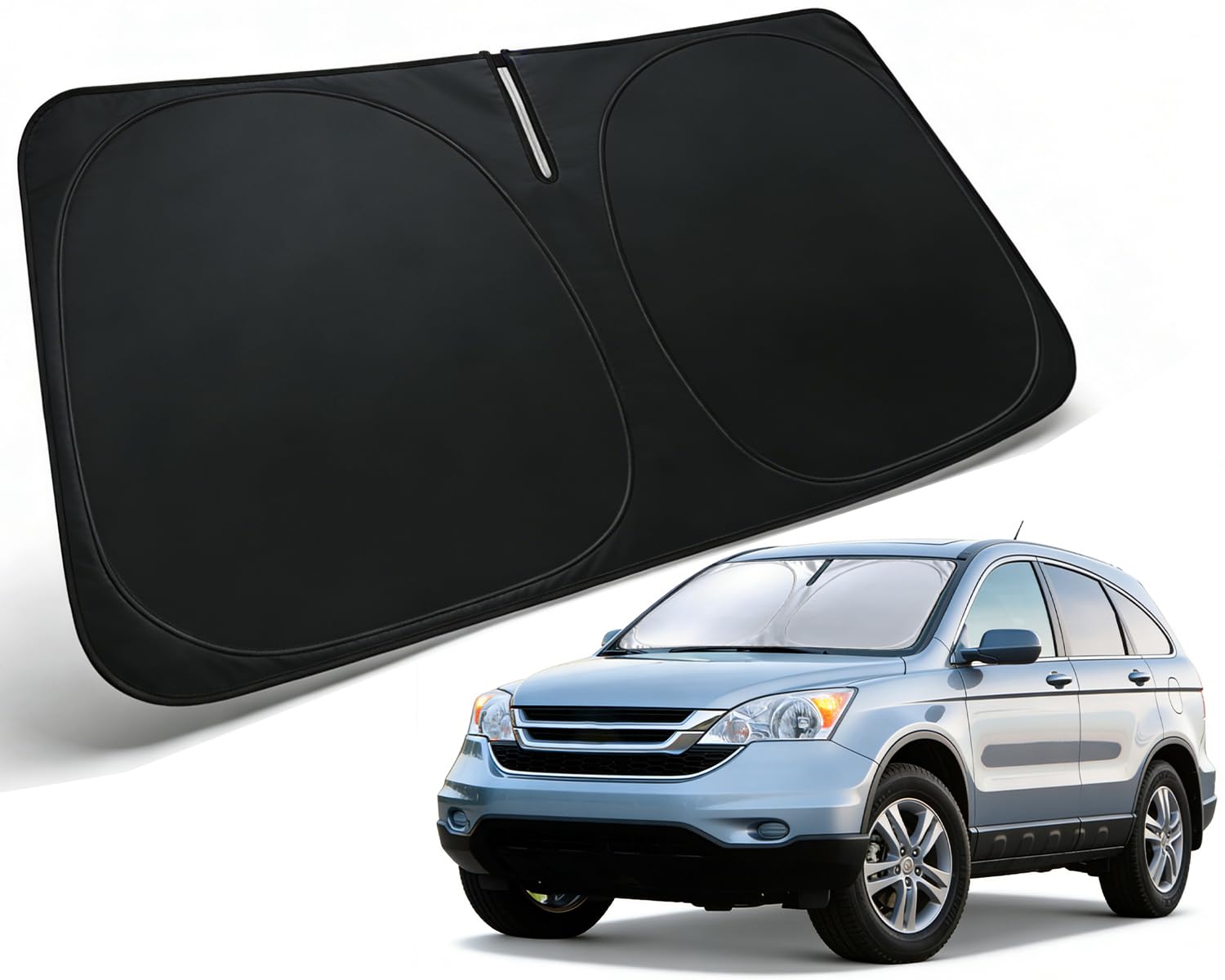 PAIMOHO front view of shade showing precise CR-V fit and fast protection