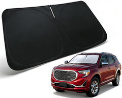 PAIMOHO front view of shade showing fit for GMC Terrain and easy protection