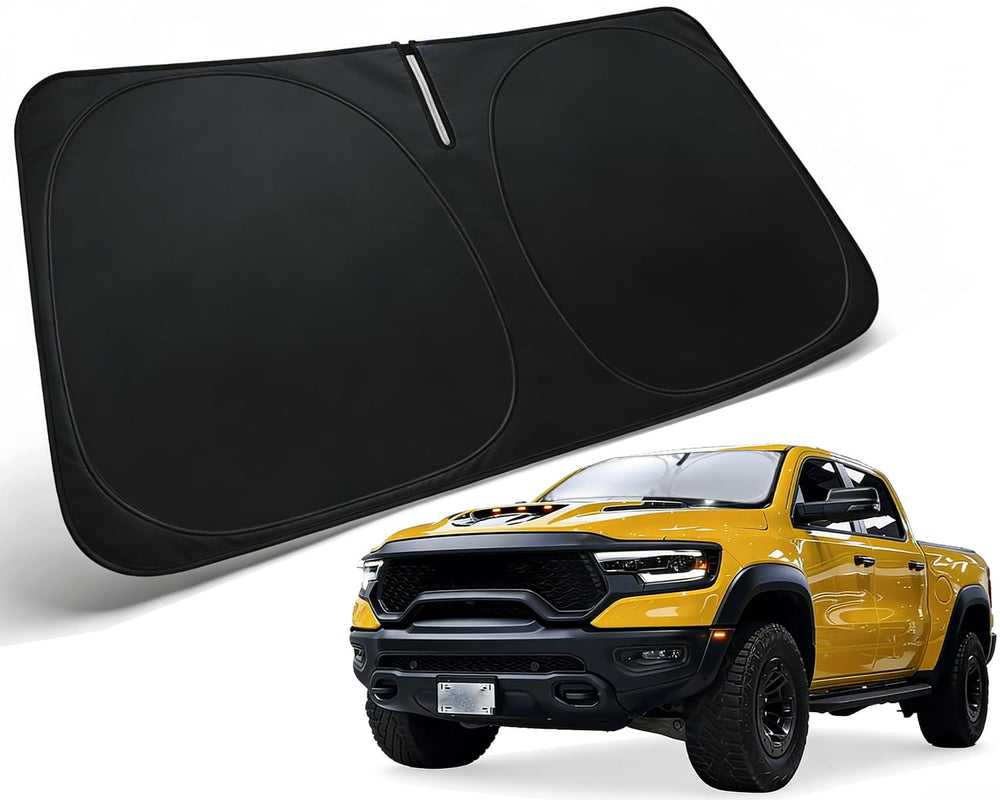 PAIMOHO front view on RAM windshield showing full coverage and neat fit