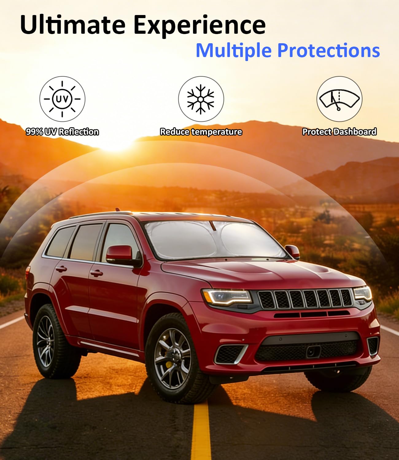 PAIMOHO installed in Jeep Grand Cherokee reducing cabin heat