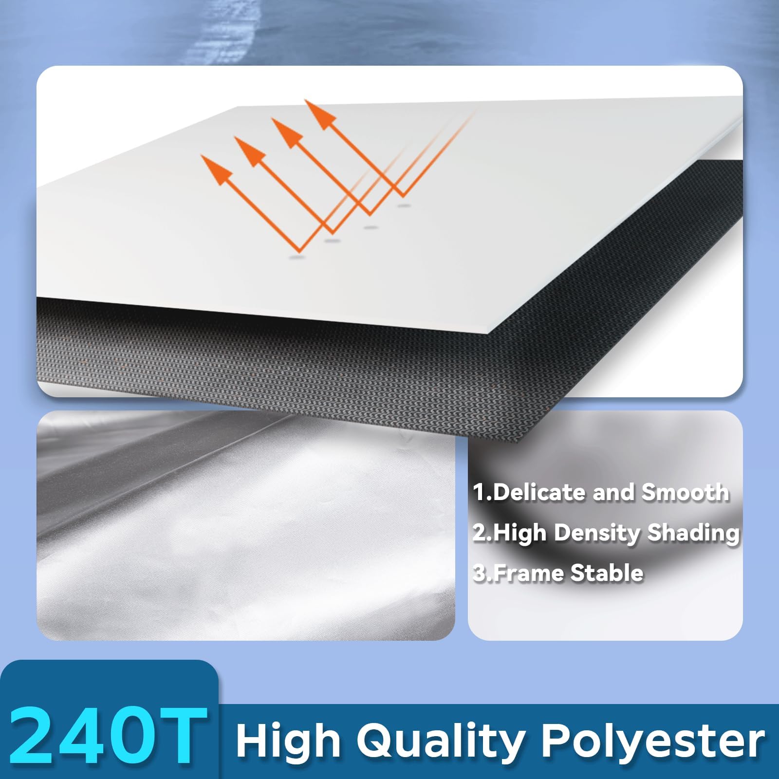 PAIMOHO reflective surface outdoors deflecting sunlight to keep cabin cool
