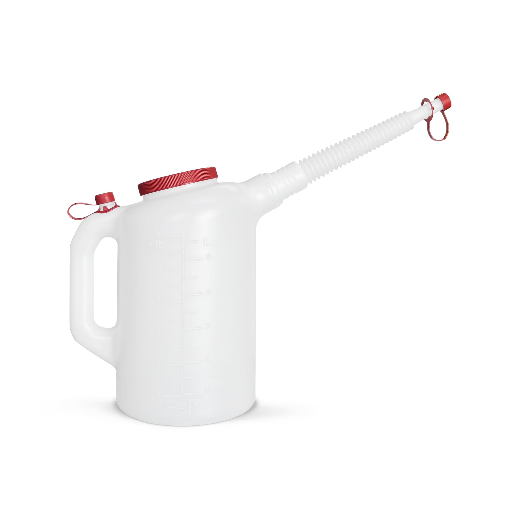 PAK close‑up of flexible spout detail enabling precise pours without spills