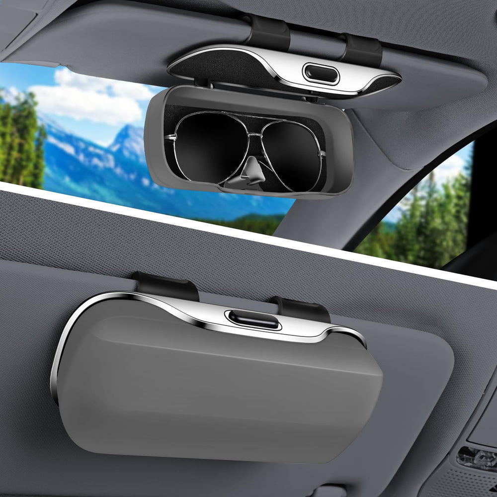 Pakanana front view on visor showing neat storage benefit