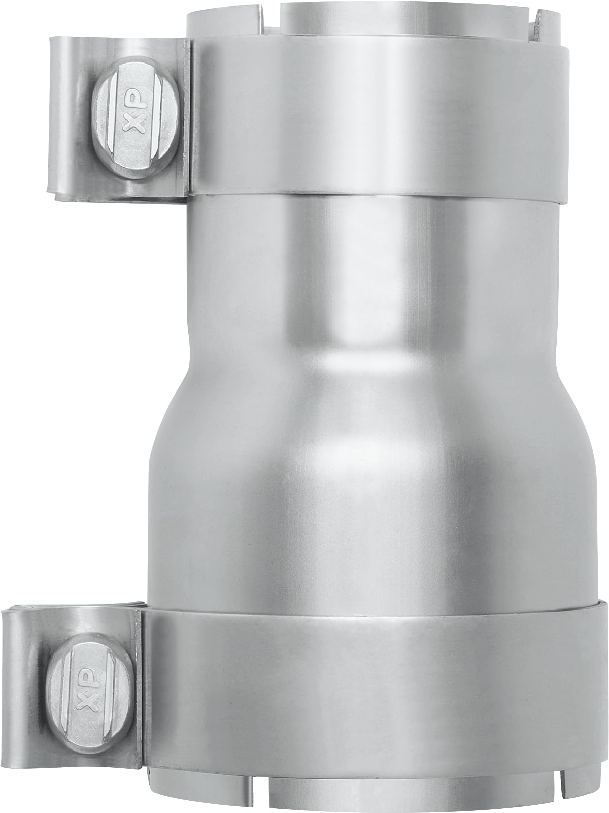 PALOZO front view of adapter showing polished stainless finish and fit benefit