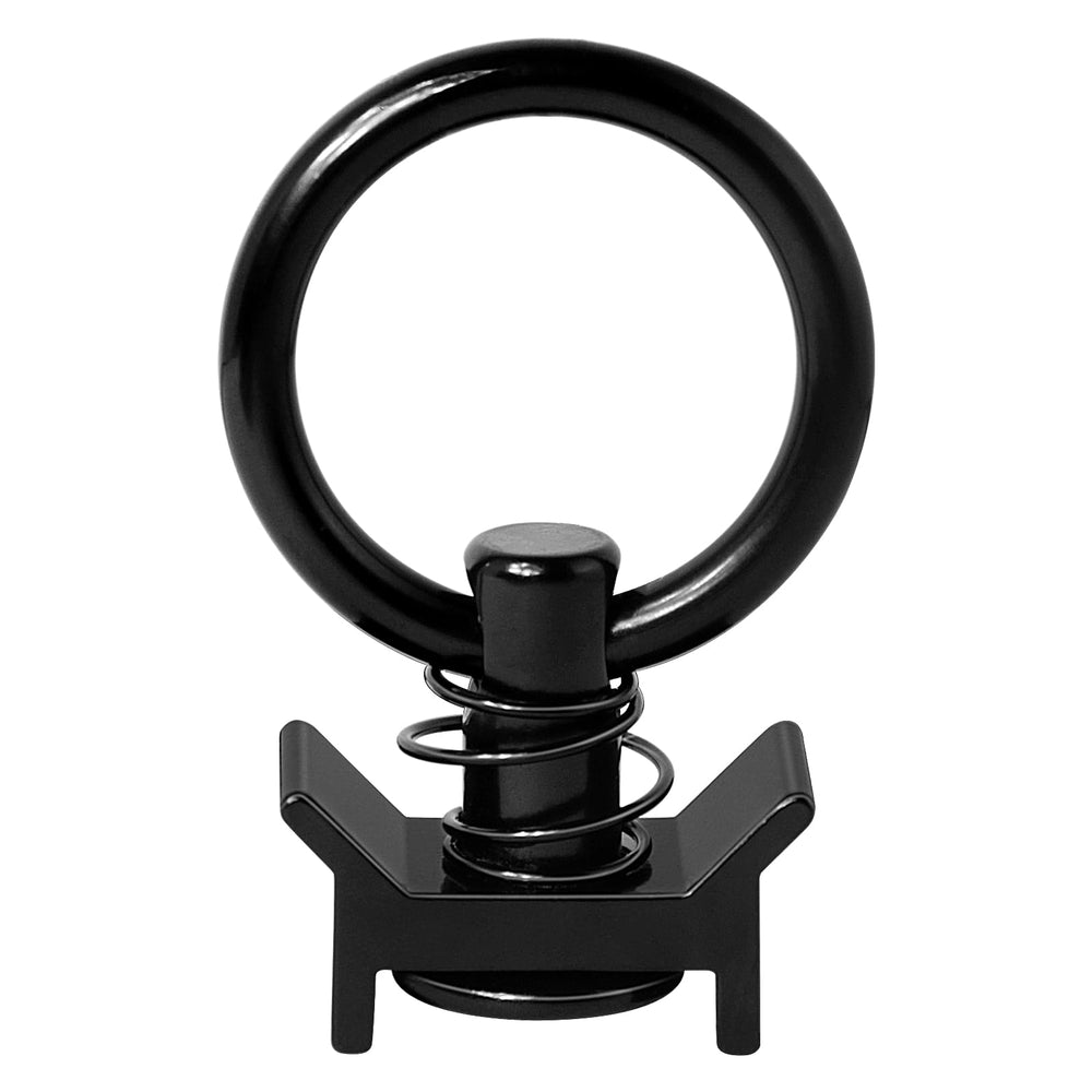 PALOZO single stud fitted into L-track demonstrating secure anchor point