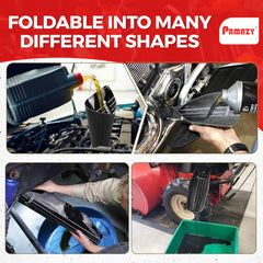 PAMAZY funnel held in hand to show scale and easy handling for precise pours