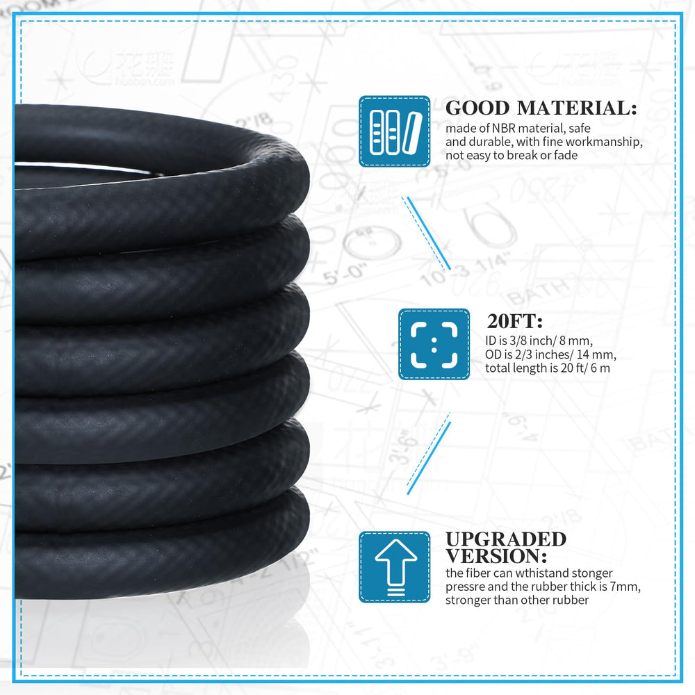 Pangda fuel hose installed on a boat engine demonstrating reliable return-line routing
