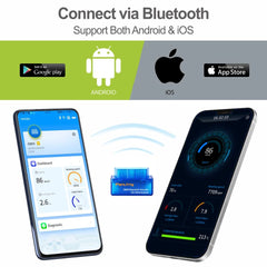 Panlong close-up of OBDII connector highlighting sturdy contacts and reliability