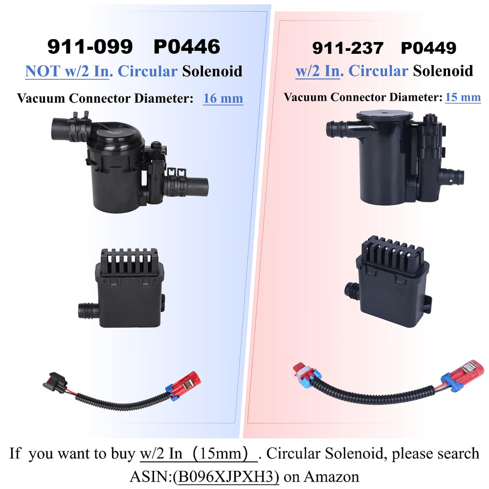 PANNUOSCS vent valve back label with part numbers for easy verification