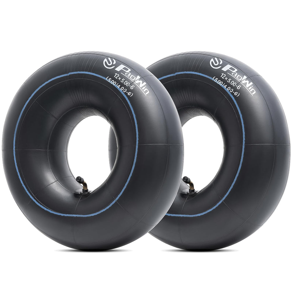 PaoWin inner tube installed on lawn mower wheel for smoother ride