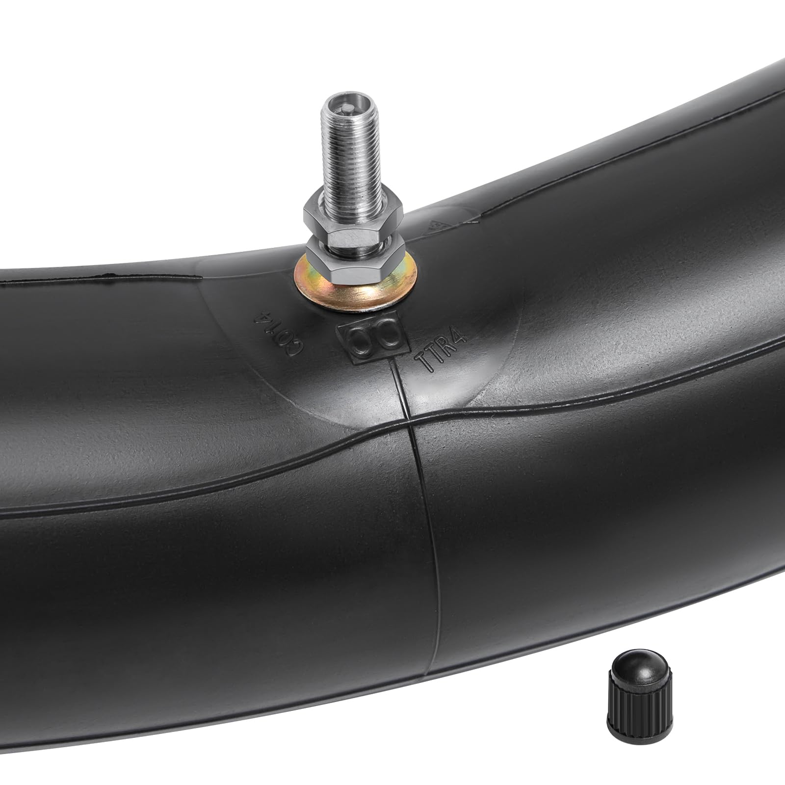 PaoWin TR4 straight valve stem close-up highlighting secure seal and easy inflation