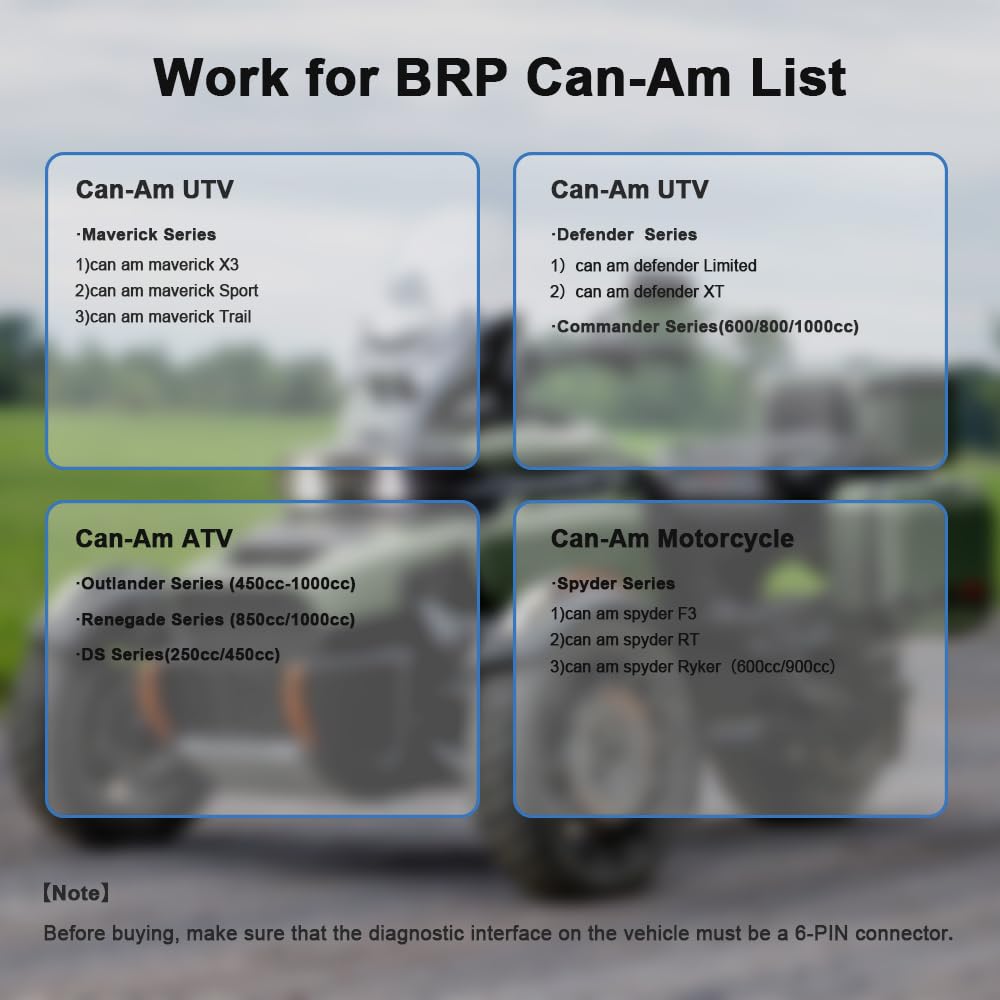 PARANNIC cable plugged into Polaris RZR diagnostic port demonstrating quick plug‑and‑play use