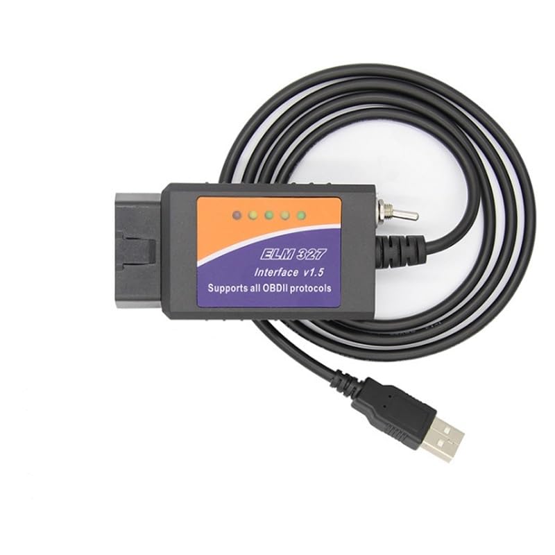 PARANNIC ELM327 USB front view showing compact adapter and durable casing benefit