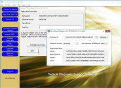 PARANNIC connected to PC showing Techstream software screen and clear readouts
