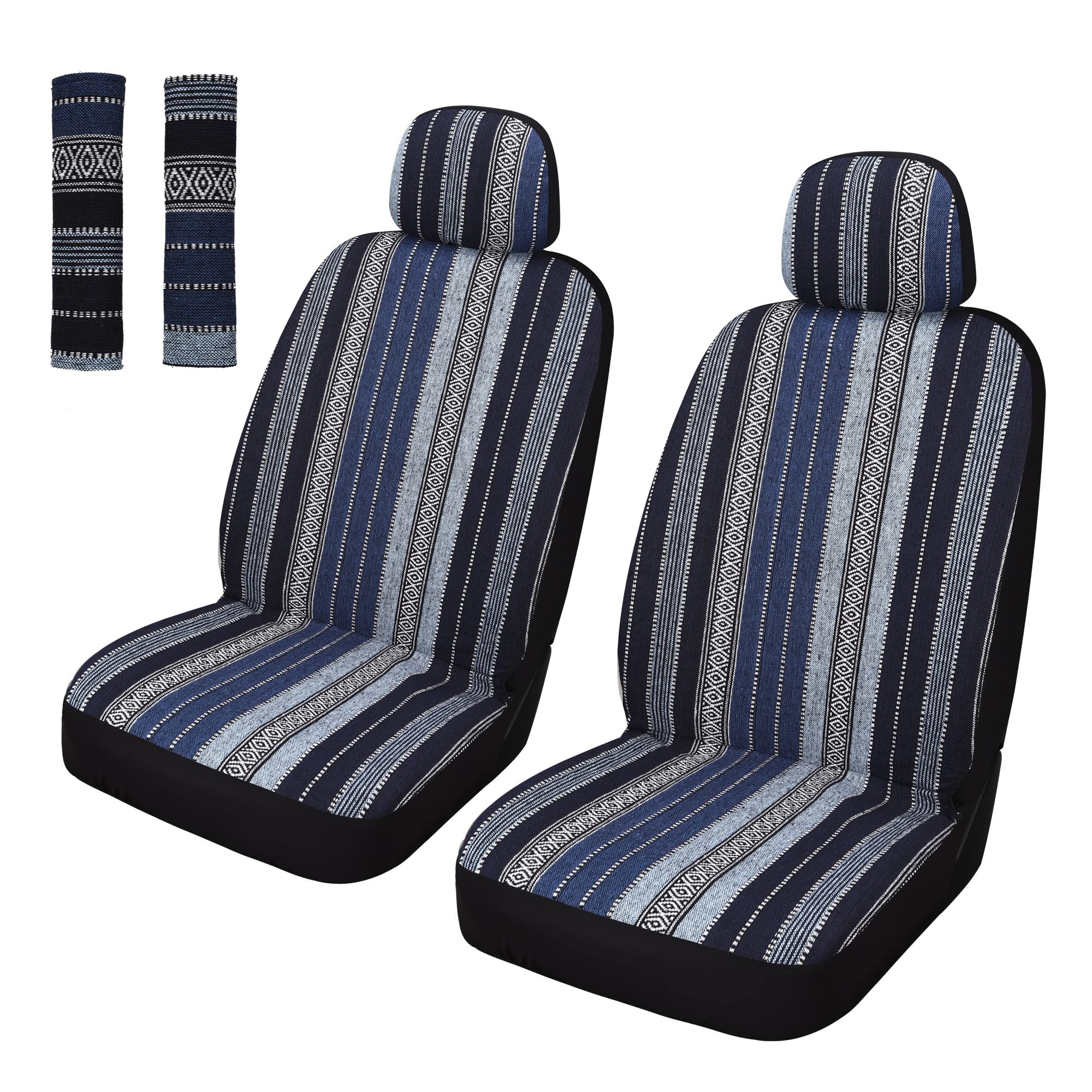 Pariitadin front seat cover full view showing pattern and fit benefit