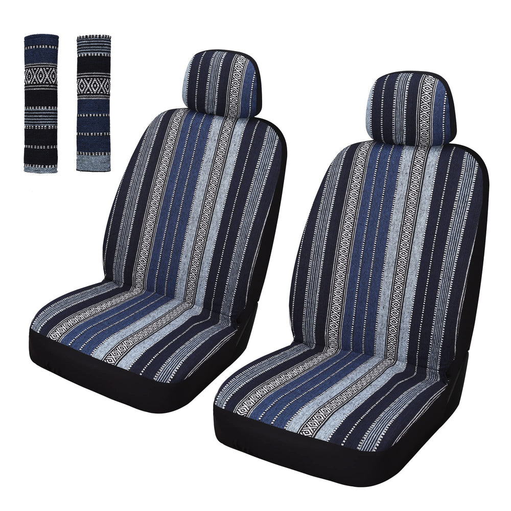 Pariitadin front seat cover full view showing pattern and fit benefit