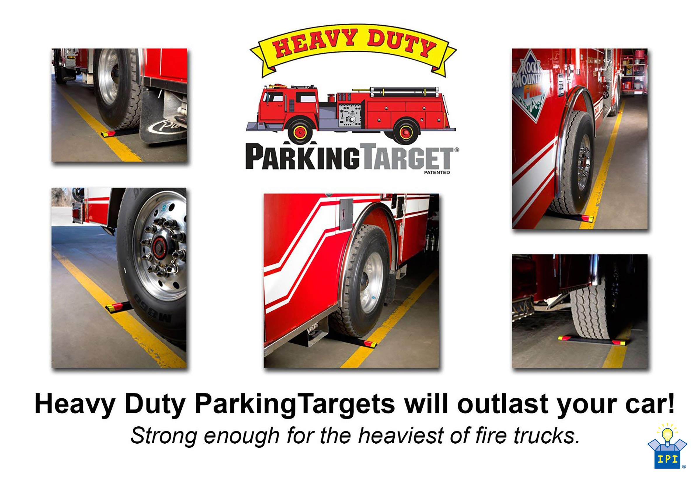 PARKING TARGET in a finished garage setting showing organized parking benefit